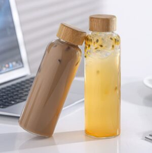 بطری پیرکس درب بامبو