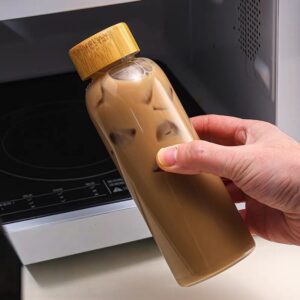 بطری پیرکس درب بامبو