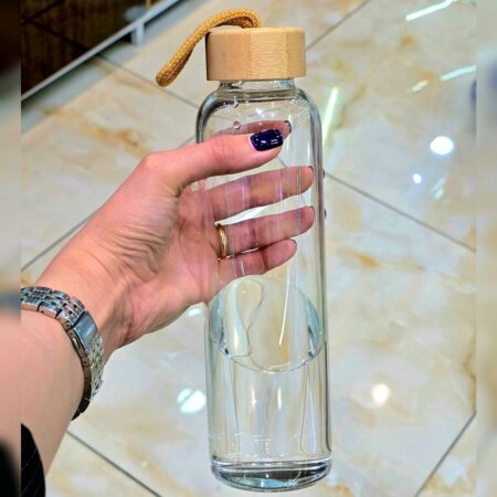 بطری پیرکس درب بامبو