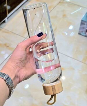 بطری پیرکس درب بامبو